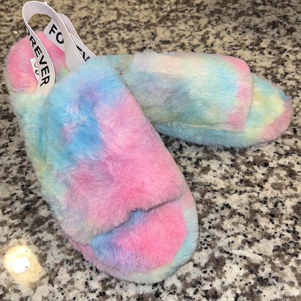 Furry Slippers - Picture 3 of 3
